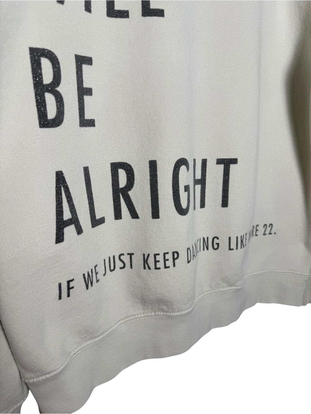 Taylor Swift Everything Will Be Alright Crewneck Sweatshirt Size Medium View 4